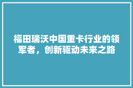 福田瑞沃中国重卡行业的领军者，创新驱动未来之路