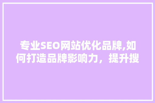 专业SEO网站优化品牌,如何打造品牌影响力，提升搜索引擎排名  第1张