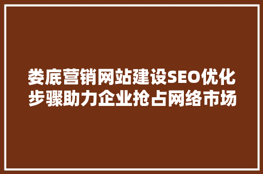 娄底营销网站建设SEO优化步骤助力企业抢占网络市场制高点