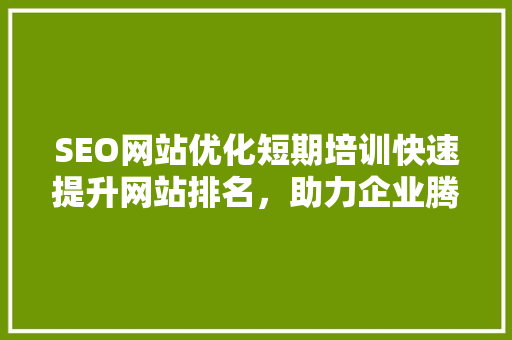 SEO网站优化短期培训快速提升网站排名，助力企业腾飞  第1张