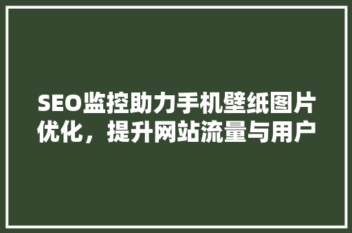 SEO监控助力手机壁纸图片优化，提升网站流量与用户粘  第1张