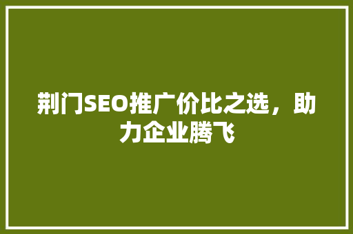 荆门SEO推广价比之选，助力企业腾飞