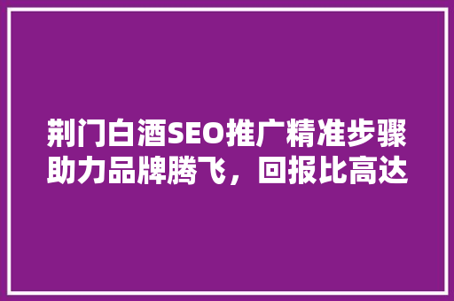 荆门白酒SEO推广精准步骤助力品牌腾飞，回报比高达多少