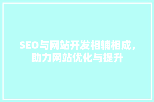 SEO与网站开发相辅相成，助力网站优化与提升  第1张
