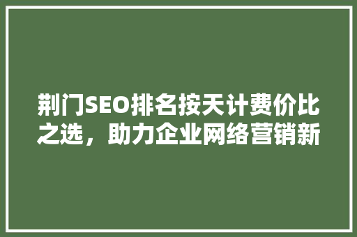 荆门SEO排名按天计费价比之选，助力企业网络营销新高度  第1张
