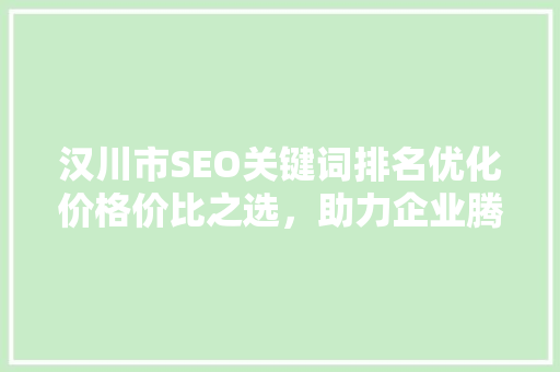 汉川市SEO关键词排名优化价格价比之选，助力企业腾飞  第1张