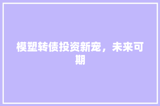 模塑转债投资新宠，未来可期